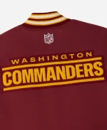 2025 October's Very Own OVO x NFL Washington Commanders Burgundy Varsity Jacket