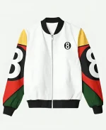8 Ball 90s Style White Jacket