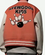 A Few Good Kids AFGK Strike White & Pink Varsity Jacket