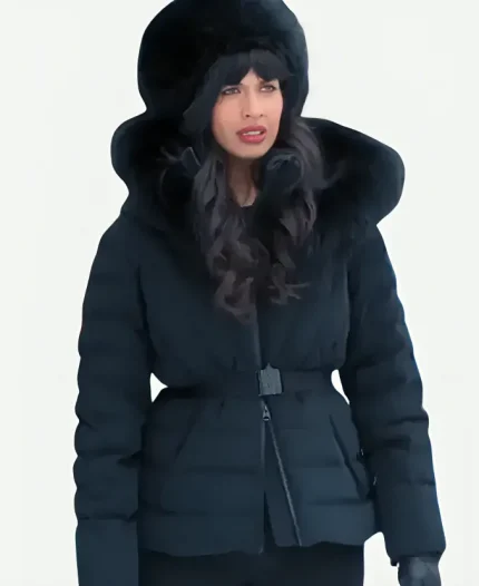 A Merry Little Ex-Mas 2025 Jameela Jamil Fur Coat