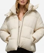 AE Technical Cream Puffer Jacket