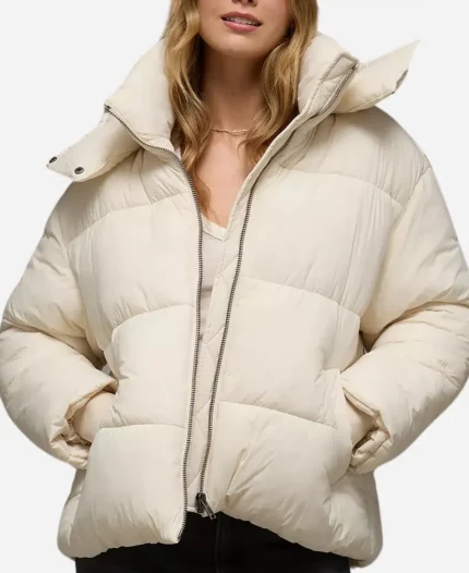 AE Technical Cream Puffer Jacket
