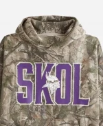 Abercrombie Minnesota Vikings Graphic Popover Camo Pullover Hoodie