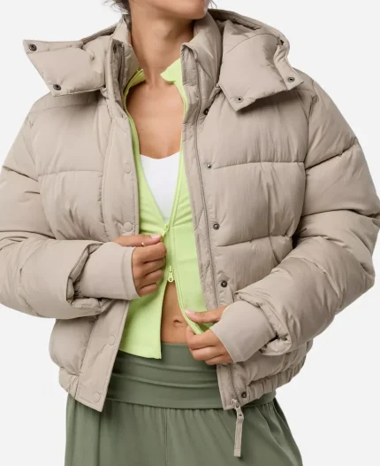 Aerie Puffer Beige Jacket