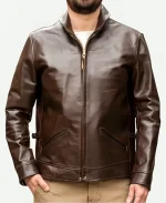 Aldrick Brown Leather Jacket