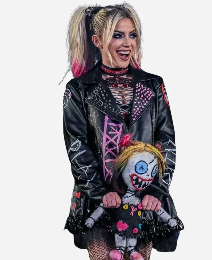 Alexa Bliss WWE SmackDown Leather Jacket - Black