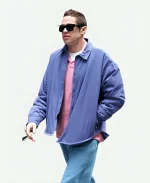 American Comedian Pete Davidson Tv Series Bupkis 2023 Cotton Purple Jacket