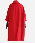 Ariana Grande Oversized Wool Trench Coat - Red