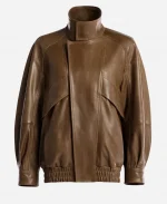 Ariste Fluid Brown Leather Jacket