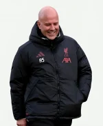 Arne Slot LFC Team Training Puffer Jacket - Black