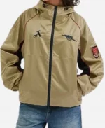 Arsenal Windbreaker Gold Hooded Jacket