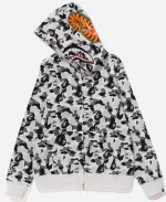 BAPE Shark Camo Grey Hoodie
