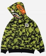 BAPE x CR7 Life Logo Relaxed Fit Shark Full Zip Hoodie