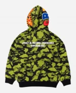 BAPE x CR7 Life Logo Shark Full Zip Hoodie - Green