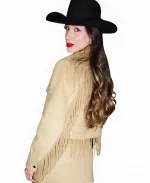 Bárbara Fortunato Guedes Cowboy The Barretos Festival 2025  Leather Fringe Jacket