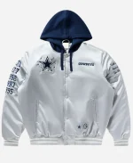 Billionaire Boys Club X Cowboys Grey Satin Hooded Jacket