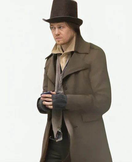 Bob Cratchit A Christmas Carol Joe Alwyn Brown Coat