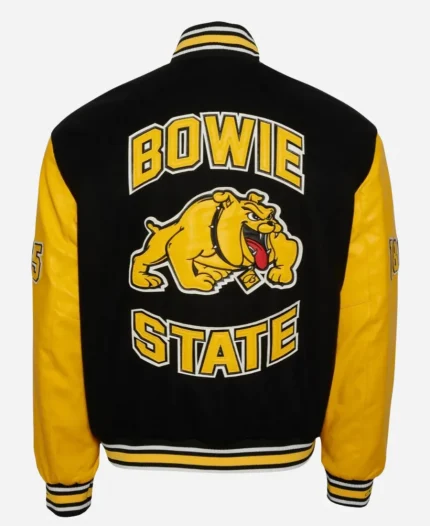 Bowie State University Wool Varsity Jacket - Black