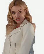 Brianne Howey Ginny And Georgia Leather Jacket - White