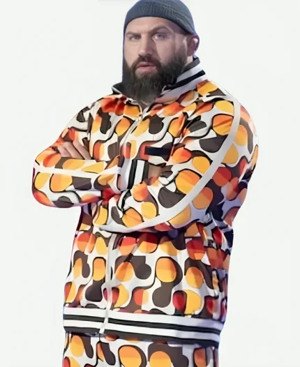 British Podcast Awards 2025 Joe Marler Multicolored Zip Up Track jacket
