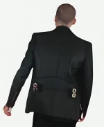 British Singer Zayn Malik Album Eyes Closed Moto Biker Black Leather Blazer Jacket