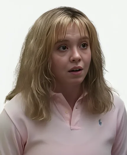 CHRISTY Sydney Sweeney Polo Pink Shirt