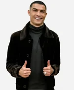 CR7 Black Velvet Jacket