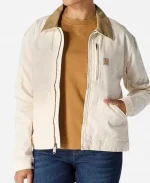 Carhartt Loose Fit Canvas Detroit Cream Jacket