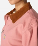 Carhartt Loose Fit Canvas Detroit Pink Jacket