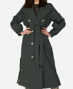 Celine Dark Ash Trench Coat