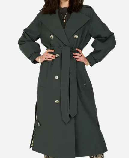 Celine Dark Ash Trench Coat