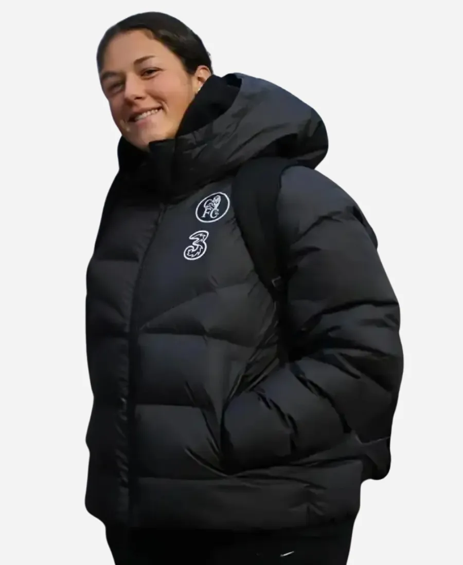 Chelsea UWCL Black Puffer Jacket Chelsea UWCL Black Puffer Jacket