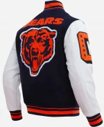 Chicago Bears NfL Mashup Classic Rib Varsity Jacket