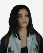 Chloe Movie Dead Money 2024 India Eisley Floral Varsity Jacket