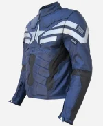 Chris Evans The Winter Soldier Blue Leather Jacket