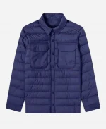 Chris Potter TV Series Heartland S16 Tim Fleming Blue Puffer Jacket