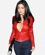 Chrome Hearts Private Holiday Party 2025 Kylie Jenner Red Jacket