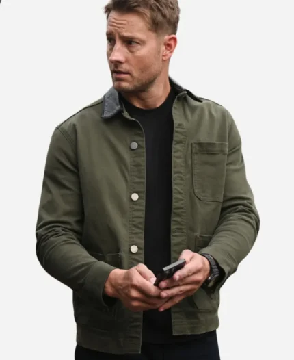 Colter Shaw Tracker Tv Series Season 03 Justin Hartley Green Cotton Jacket