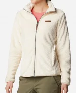 Columbia Fire Side Sherpa Full Zip Fleece Jacket - White