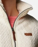Columbia Fire Side Sherpa Full Zip Fleece White Jacket