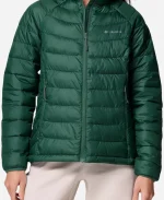 Columbia Powder Lite Green Full Zip Jacket