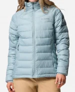 Columbia Powder Lite Light Blue Full Zip Jacket