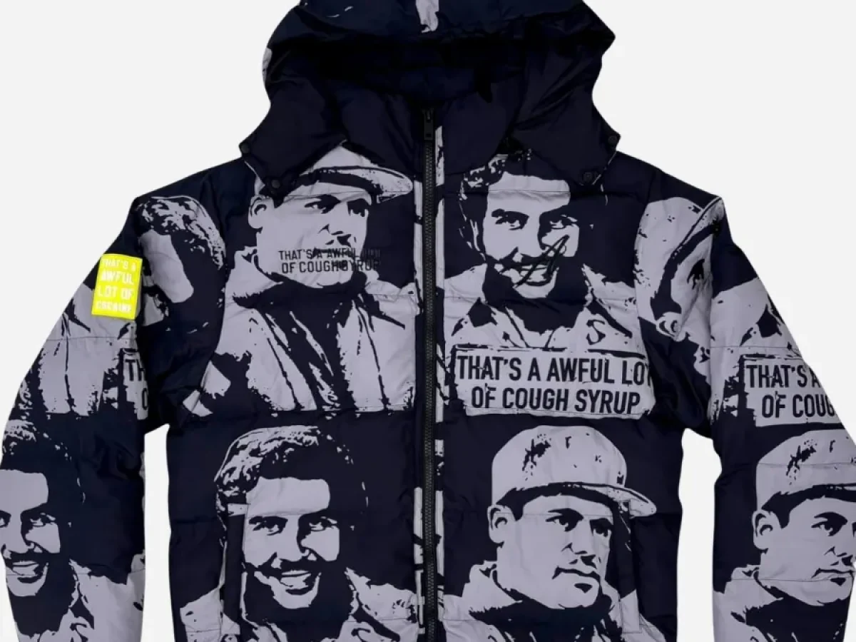Cough Syrup x Asaali Cartel Pufer Jacket - Black - Jacket Era