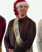 Craig Geoghan TV Series Finding Mr. Christmas Brown Leather Jacket