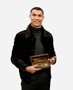 Cristiano Ronaldo White House Velvet Jacket - Black
