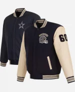 Dallas Cowboys JH Design Reversible Varsity Jacket
