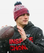 Drake Maye New England Patriots Inspire Change 2025 Black Hoodie