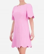Dylan Dreyer The Today Show 2025 Pink Scallop Mini Dress