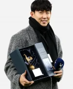 EPL Los Angeles FC Son Heungmin LAFC Tweed Coat - Grey