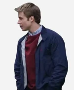 Ed McVey The Crown S06 Prince William Blue Bomber Jacket